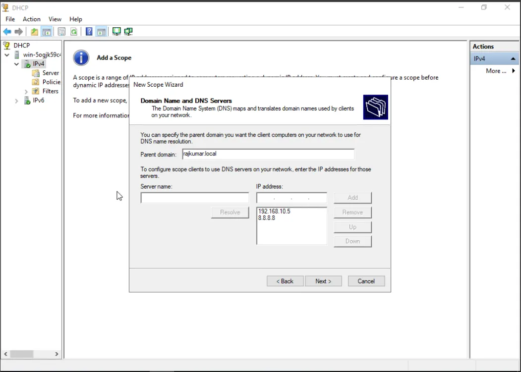 Step 11 - DNS Settings