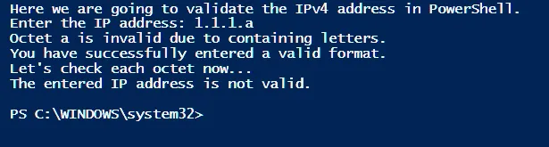 Test Case 1 - Invalid Characters