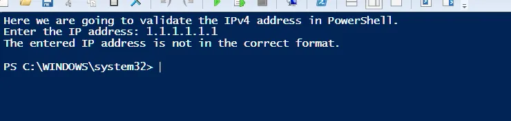 Test Case 4 - Wrong Format