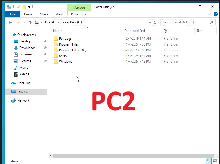 PC2 Temp Folder Check